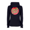 Santa Cruz, Felpa Cappuccio Donna Classic Dot Chest Hood, Black