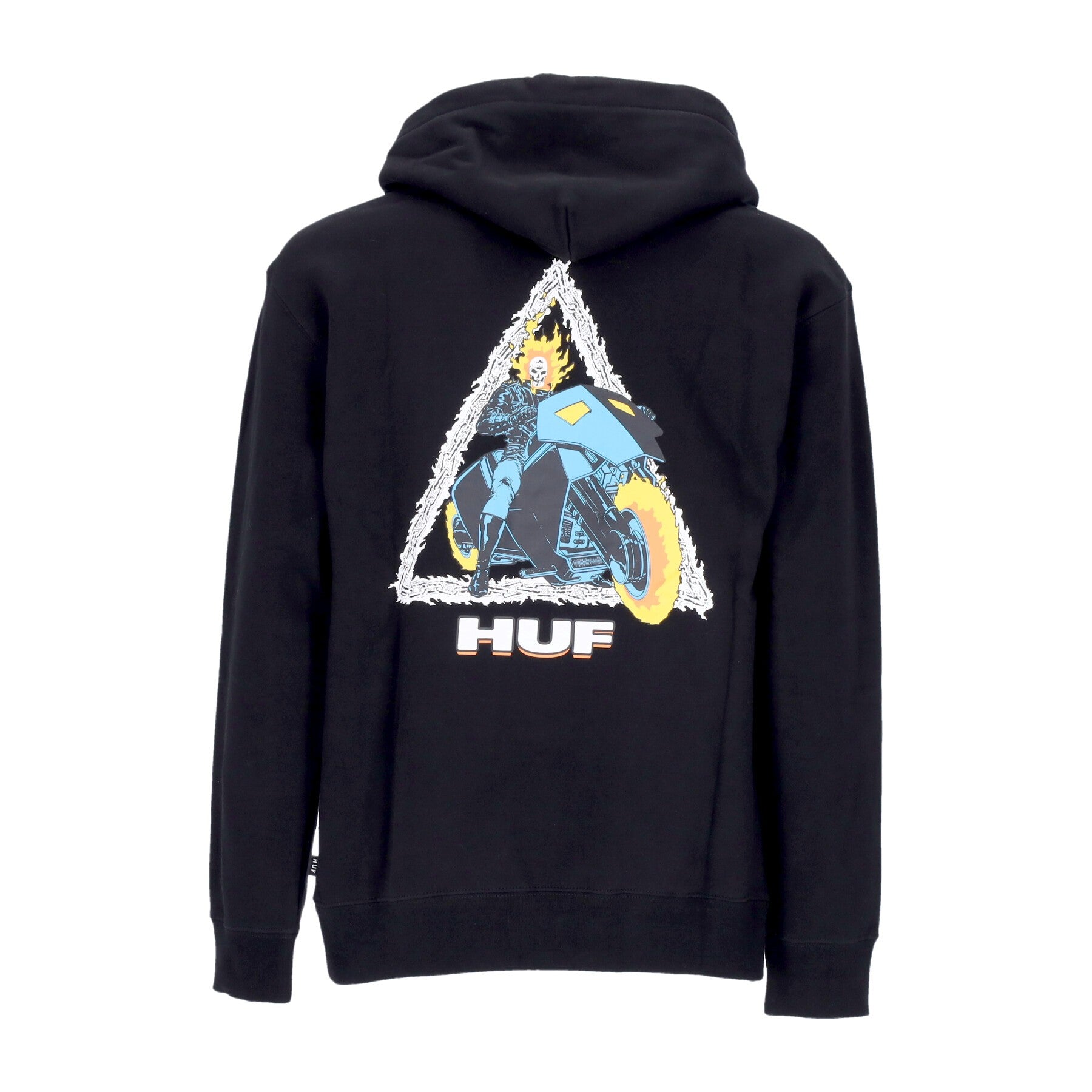 Huf, Felpa Cappuccio Uomo Ghost Rider Triple Triangle Po Hoodie X Marvel, 
