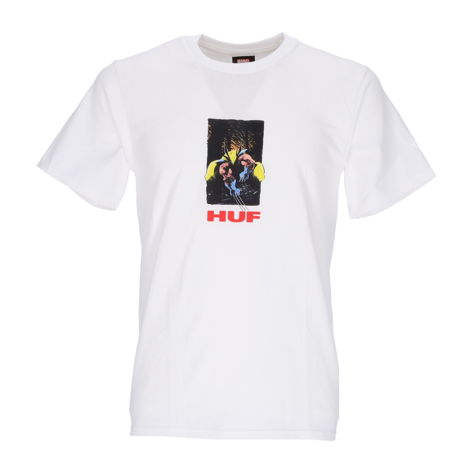 Huf, Maglietta Uomo Wolverine Tee X Marvel, White