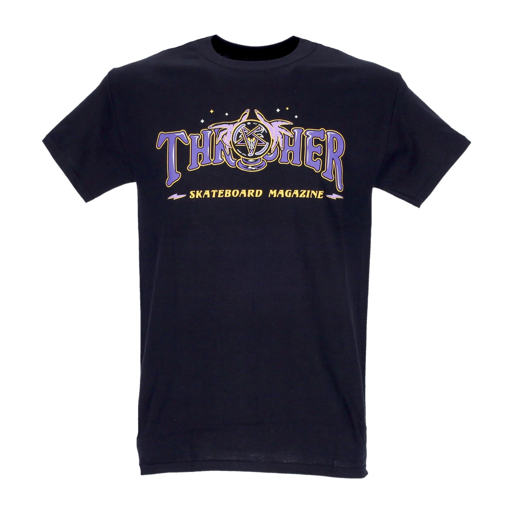 Thrasher, Maglietta Uomo Fortune Logo Tee, Black