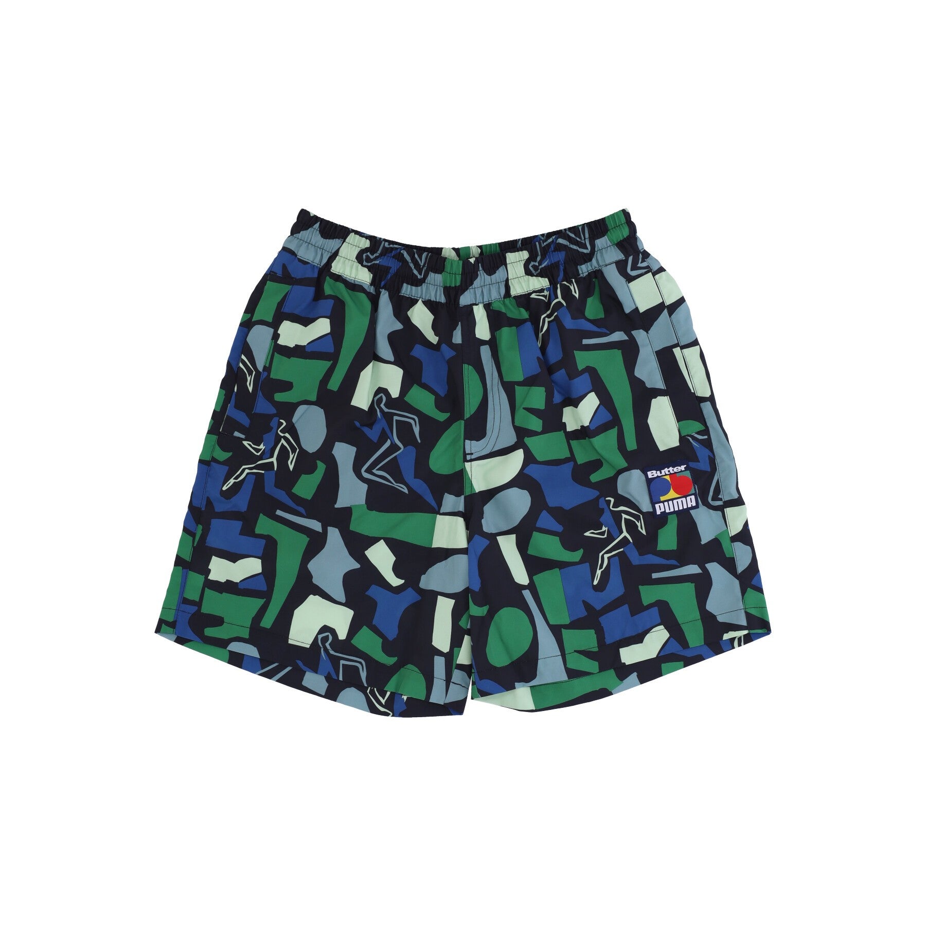 Puma, Pantaloncino Uomo All Over Print Shorts X Butter Goods, Mineral Blue