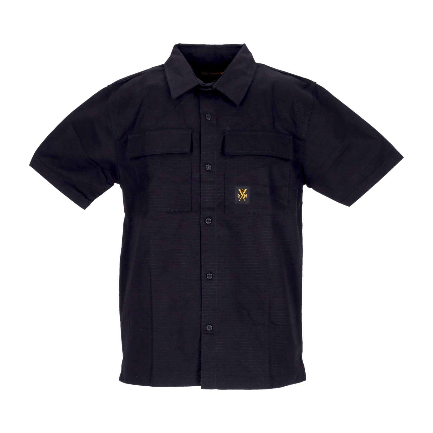 Men's Short Sleeve Shirt Retrofuture Shirt Black