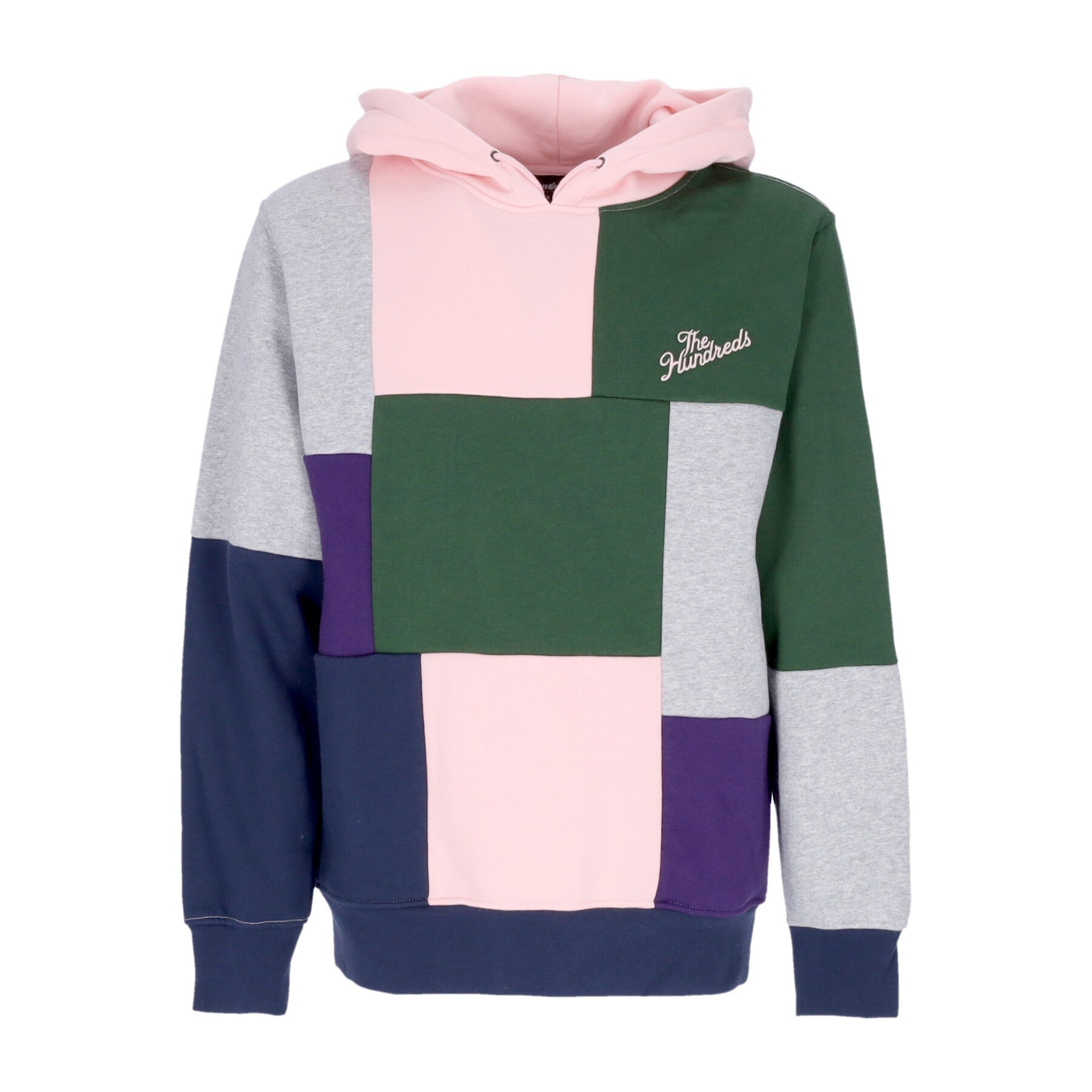 The Hundreds, Felpa Cappuccio Uomo Bridgport Pullover, Pale Pink