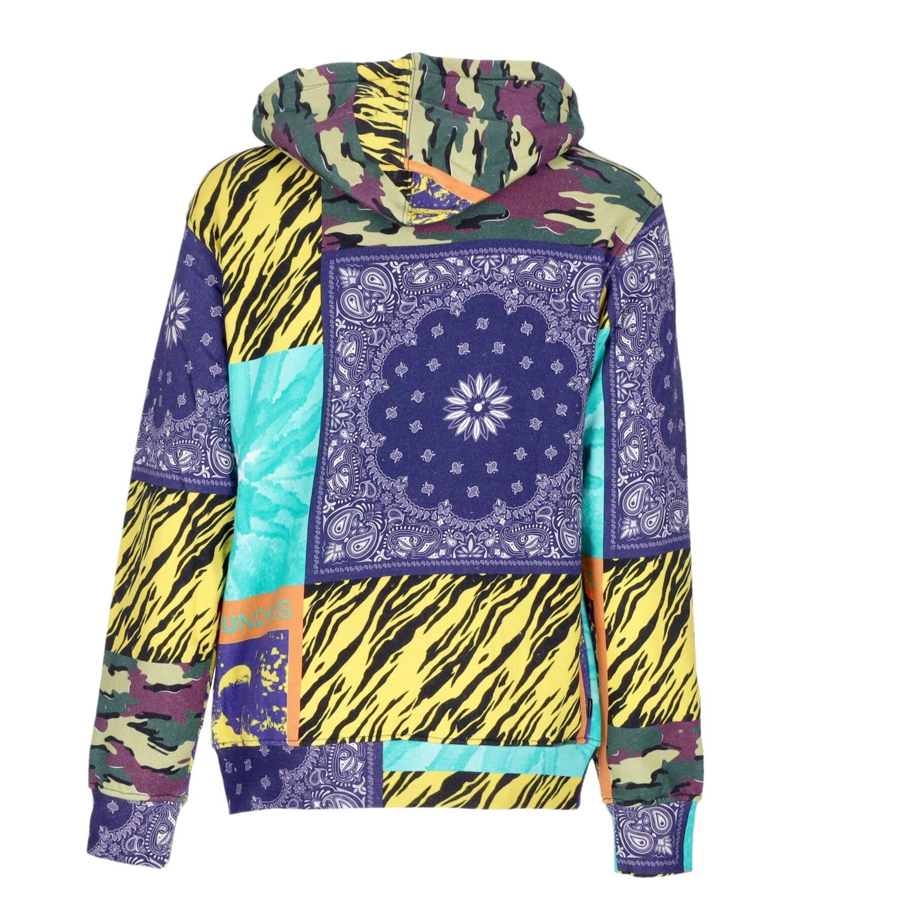 The Hundreds, Felpa Cappuccio Uomo Mixed Media Pullover, 