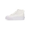 Adidas, Scarpa Alta Donna Nizza Platform Mid W, Cloud White/cloud White/cloud White
