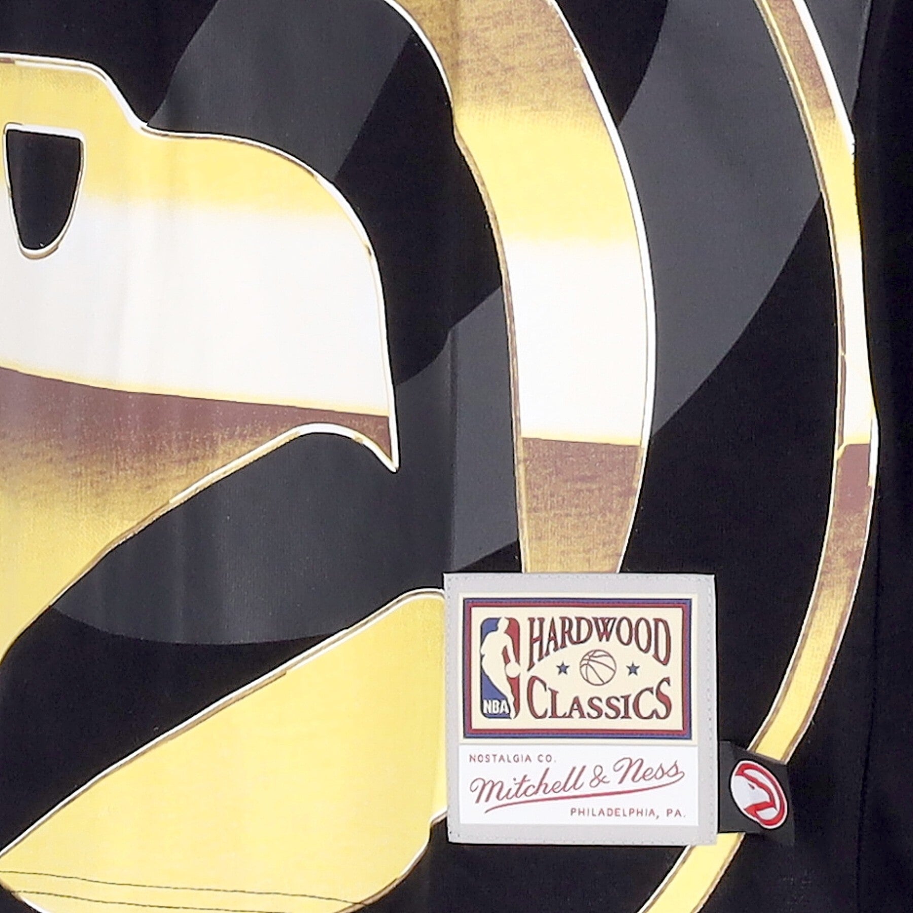 Mitchell & Ness, Maglietta Uomo Nba Big Face 4.0 Tee Hardwood Classics Atlhaw, 