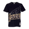Mitchell & Ness, Maglietta Uomo Nba Big Face 4.0 Tee Hardwood Classics Loslak, Black/original Team Colors