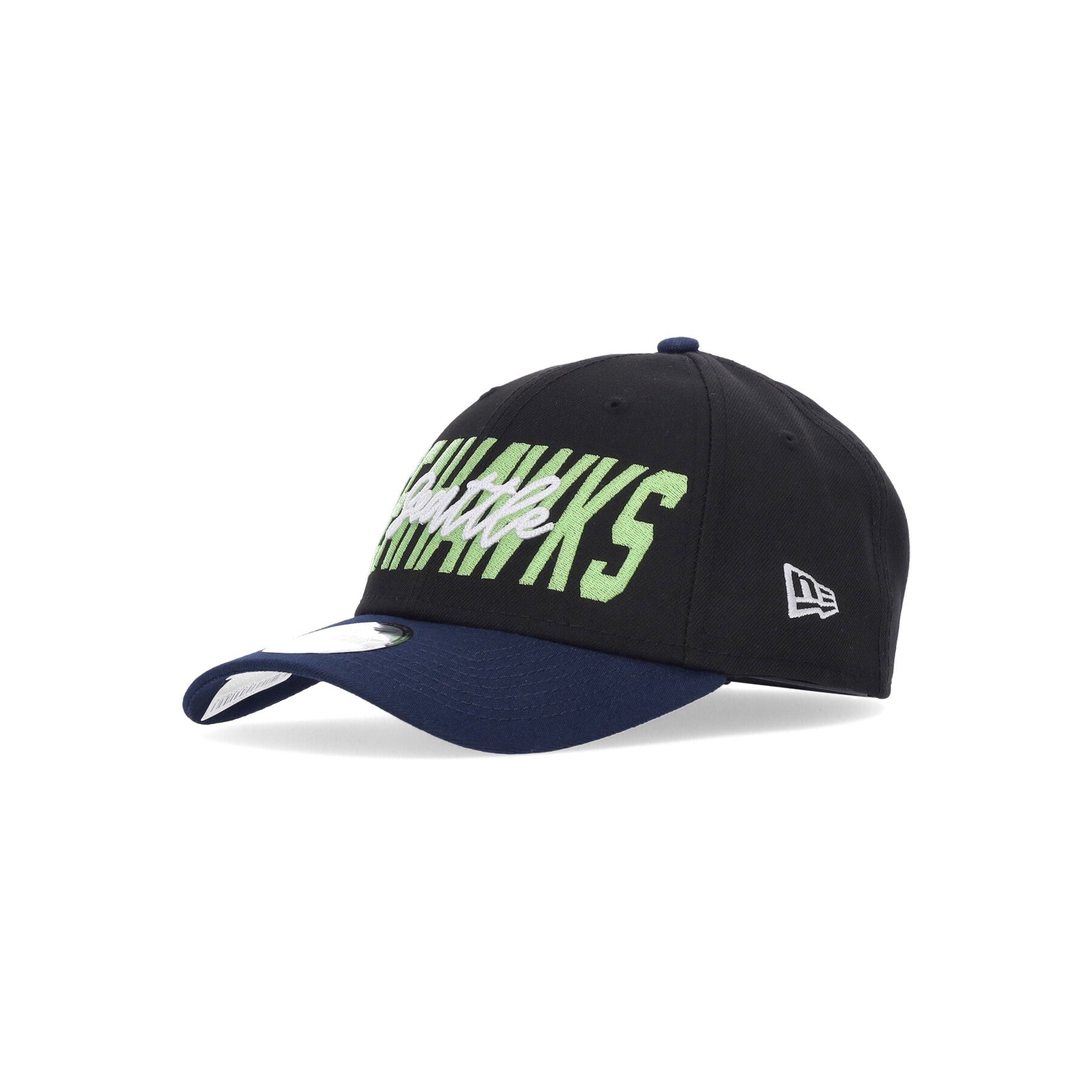 New Era, Cappellino Visiera Curva Uomo Nfl22 Draft 940 Seasea, Black/original Team Colors