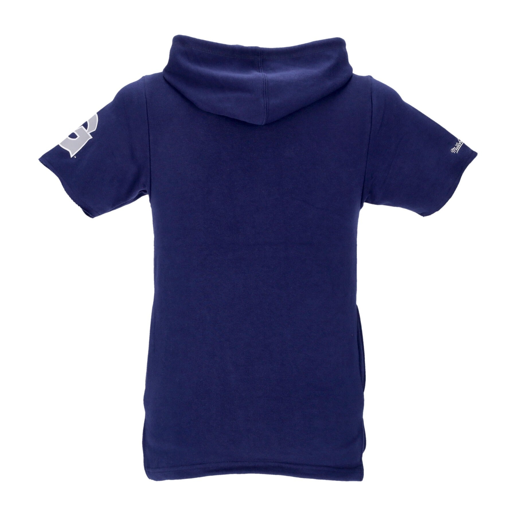 Mitchell & Ness, Felpa Leggera Cappuccio Manica Corta Uomo Ncaa Game Day French Terry Hoodie Geohoy, 