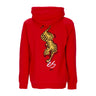 Es, Felpa Cappuccio Uomo Tiger Block Hoodie, Red