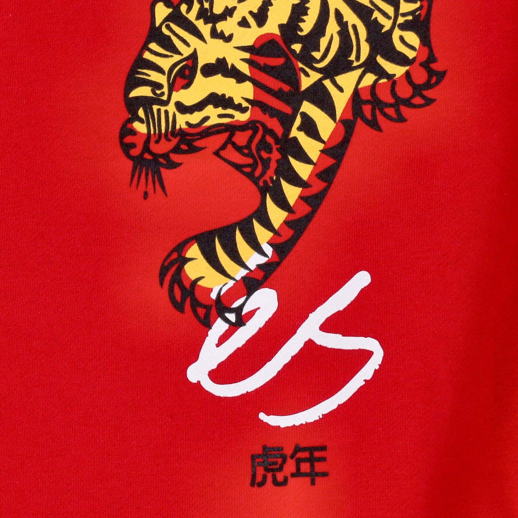 Es, Felpa Cappuccio Uomo Tiger Block Hoodie, 