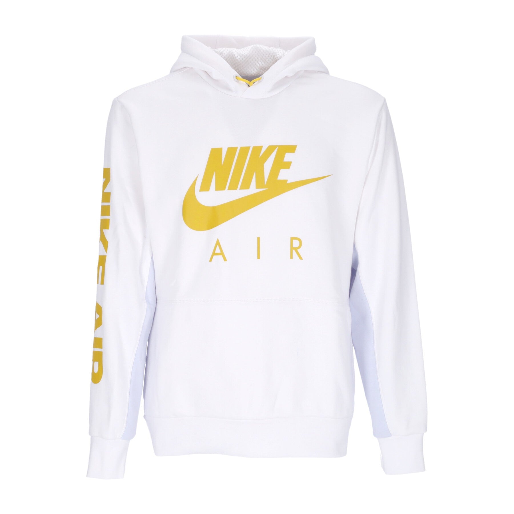 white and gold jordan sweatshirt