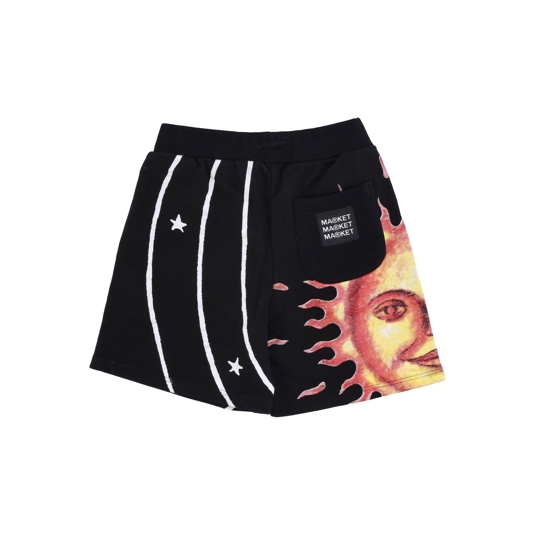 Market, Pantalone Corto Tuta Felpato Uomo Market Solar System Aop Sweatshorts, 