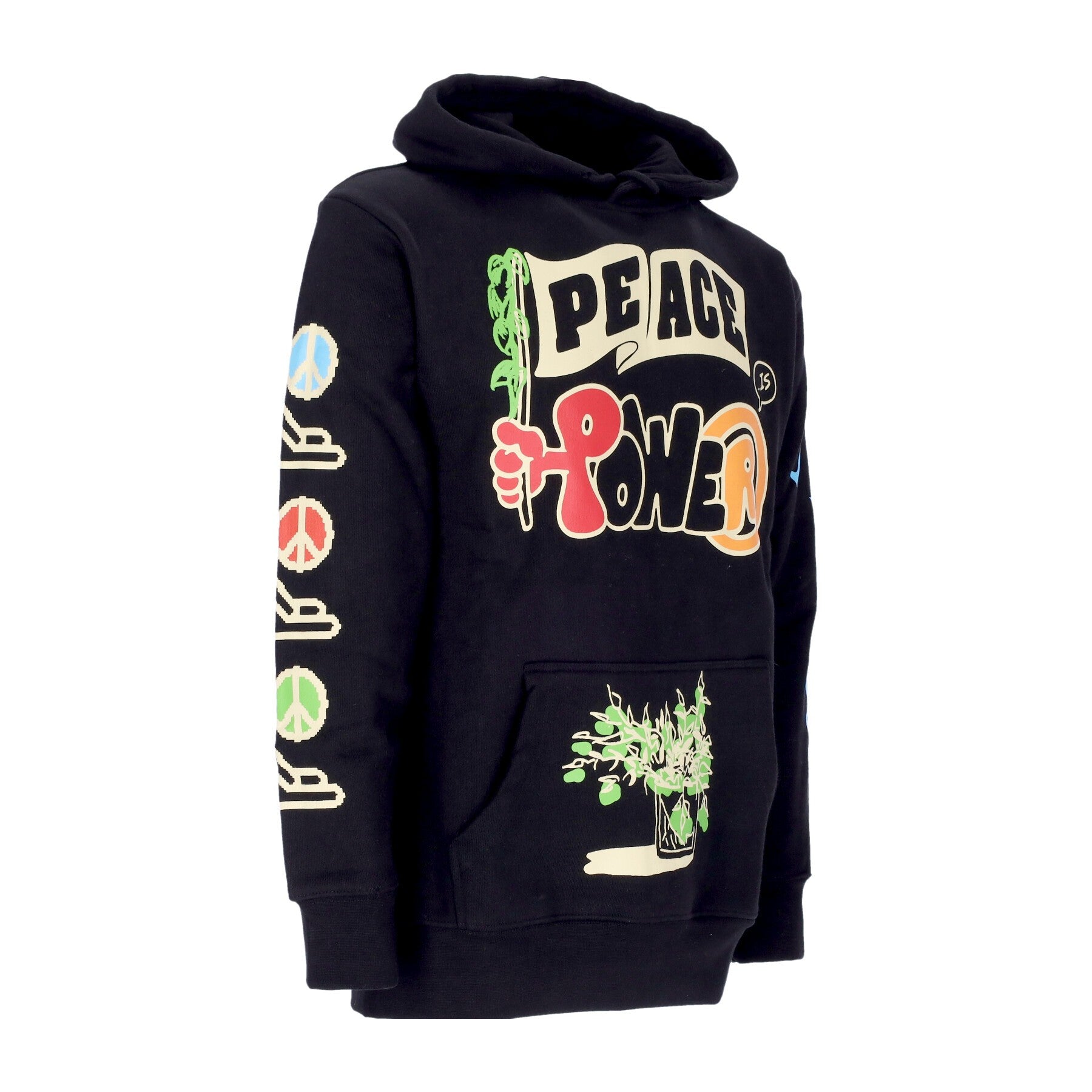 Market, Felpa Cappuccio Uomo Peace And Power Hoodie, 