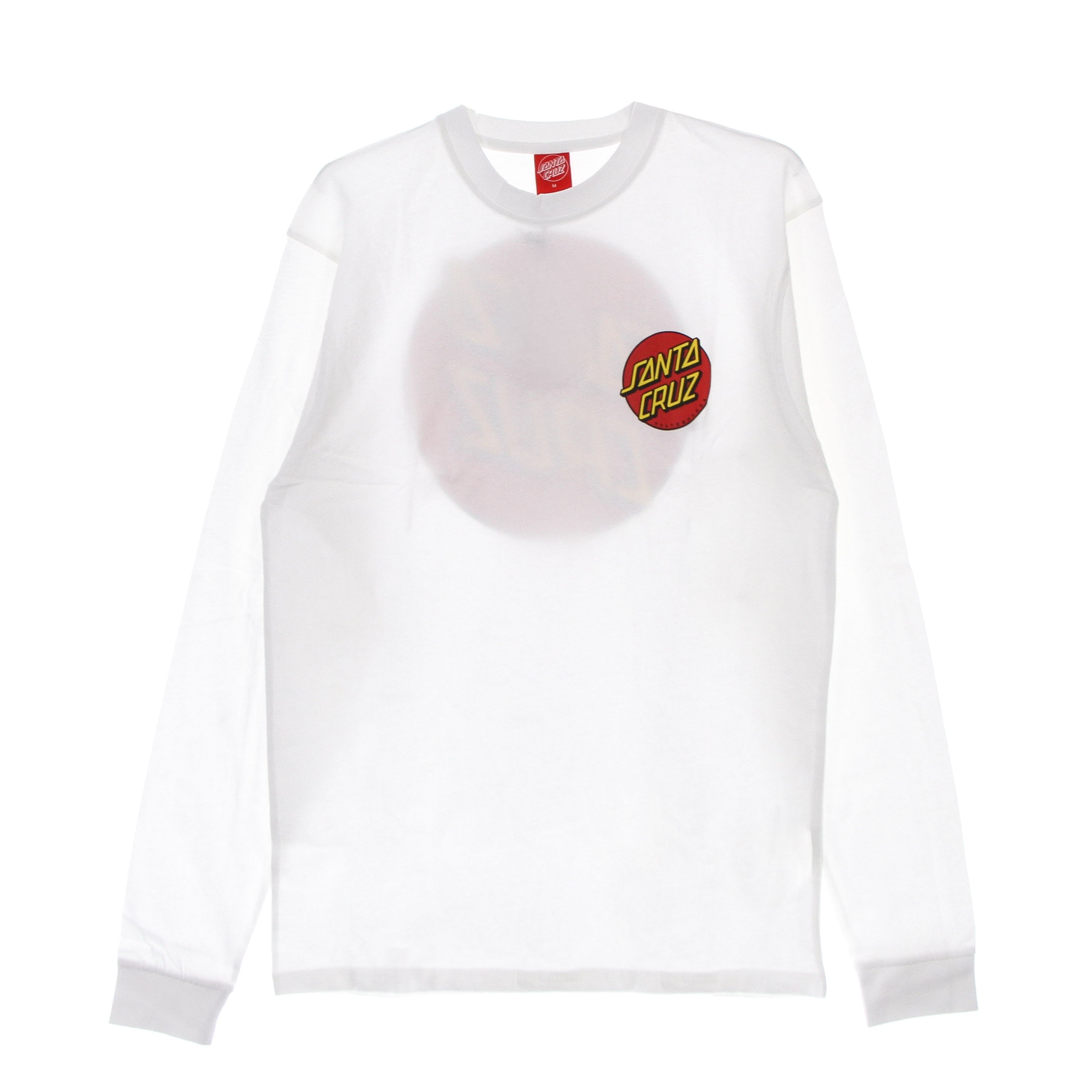 Santa Cruz, Maglietta Manica Lunga Uomo Classic Dot Chest L/s Tee, White