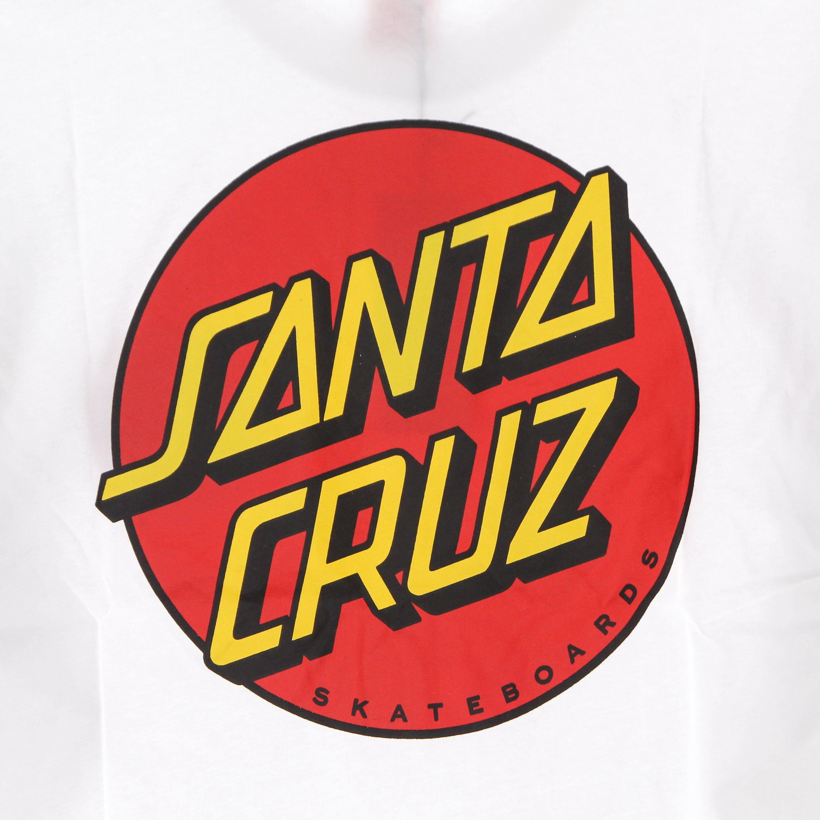 Santa Cruz, Maglietta Manica Lunga Uomo Classic Dot Chest L/s Tee, White