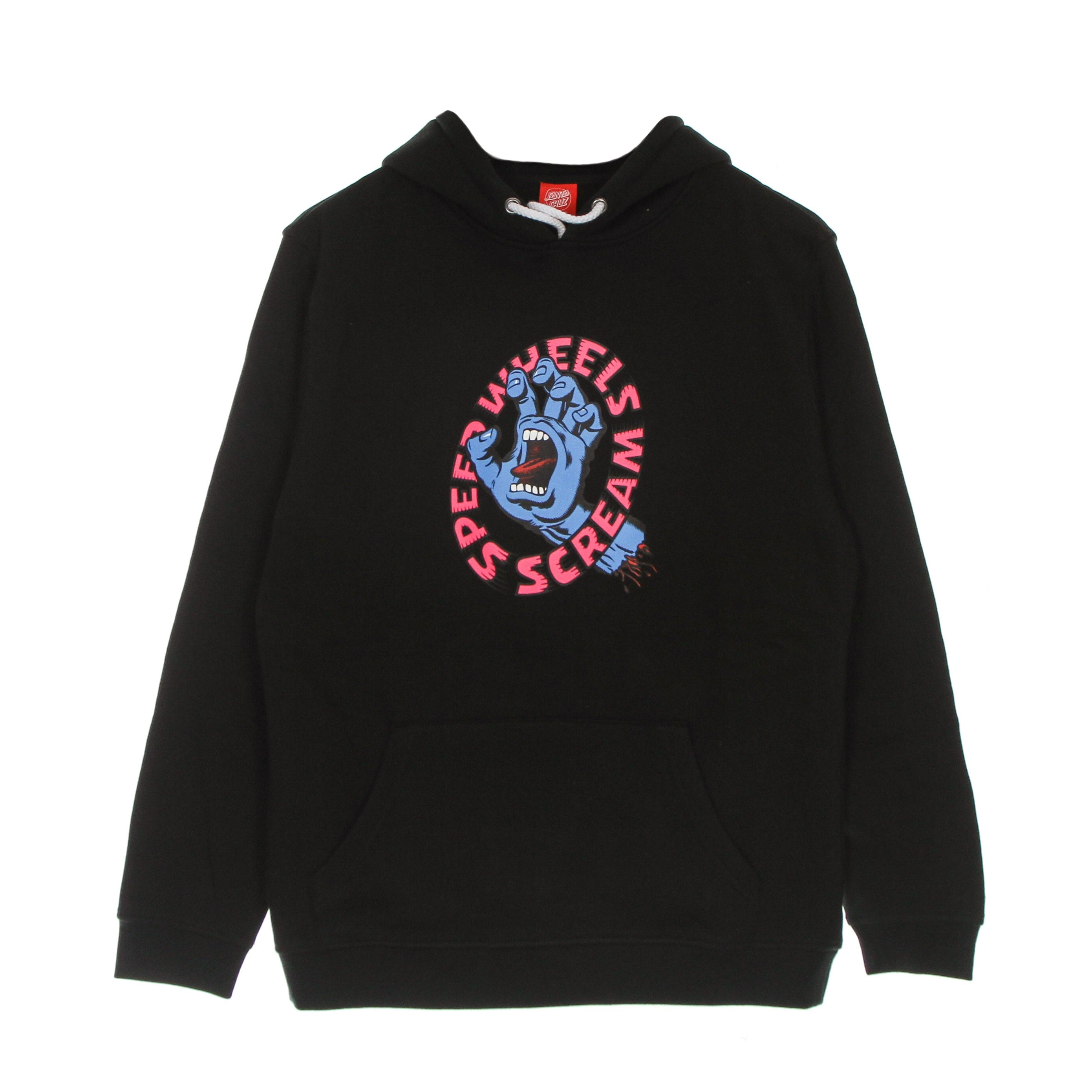 Santa Cruz, Felpa Cappuccio Uomo Sw Scream Hood, Black