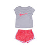 Nike, Set T-shirt+short Bambina Animal Spot Aop, Flash Crimson