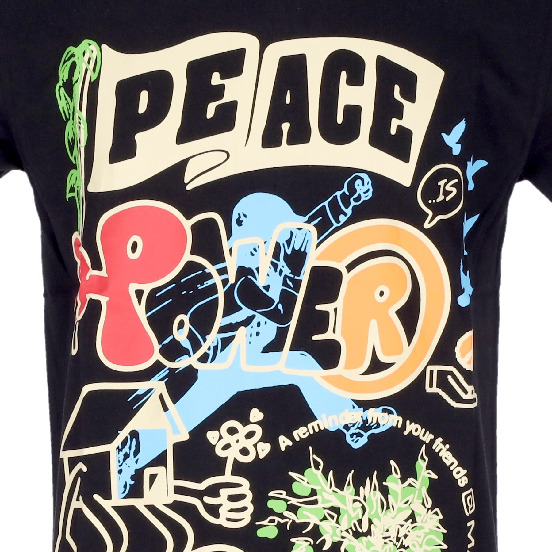 Market, Maglietta Uomo Peace And Power Tee, 