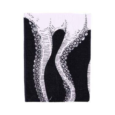 Octopus, Asciugamano Uomo Original Beach Towel, Black/white