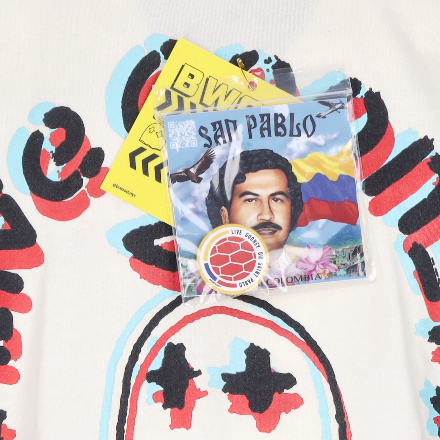 Bwood, Maglietta Uomo Gooney Saint 3d Tee, 