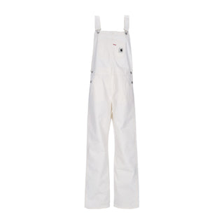 Carhartt Wip, Salopette Donna W Bib Overall Straight, Wax Heavy Stone Wash