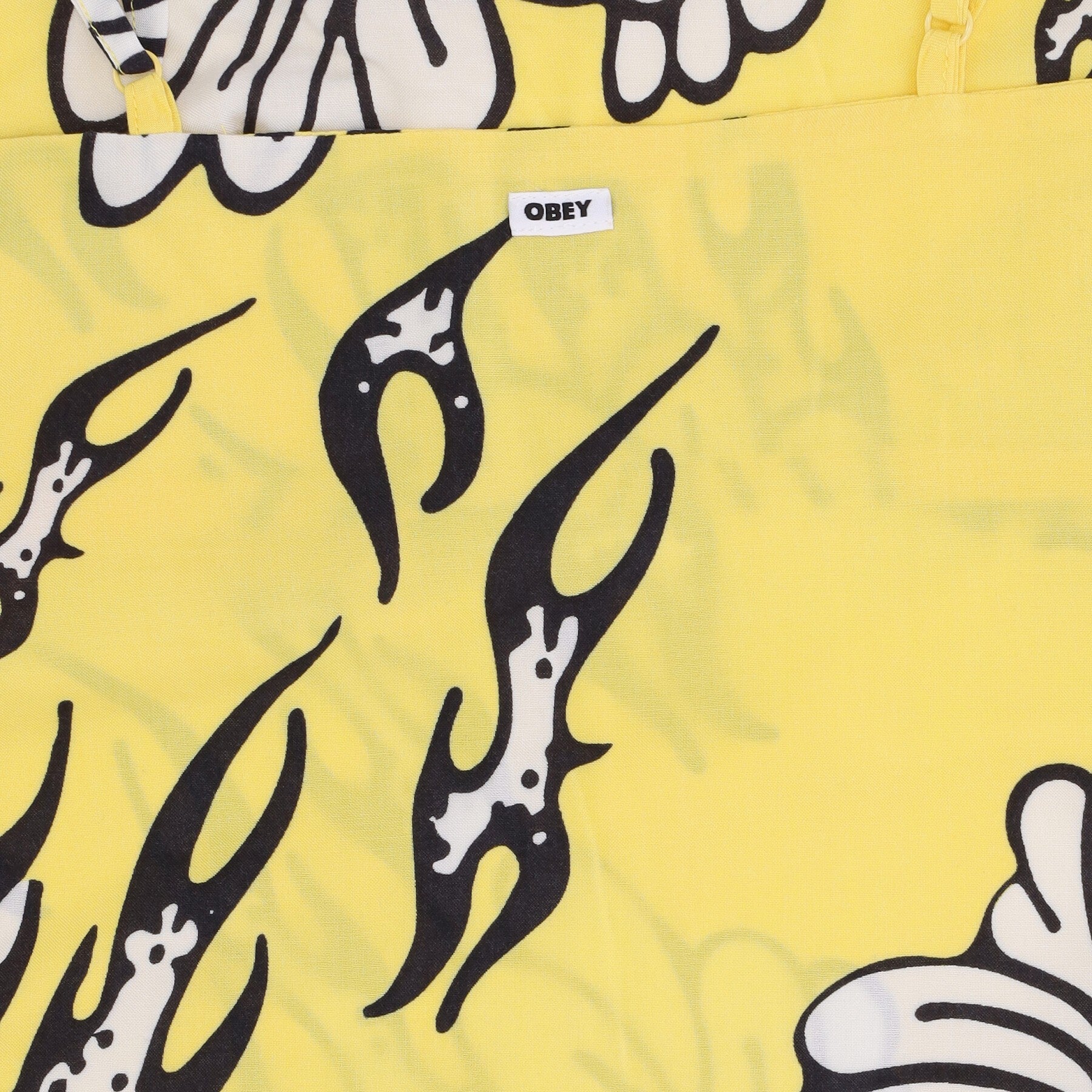 Obey, Vestito Donna Flamin ' Flower Dress, 