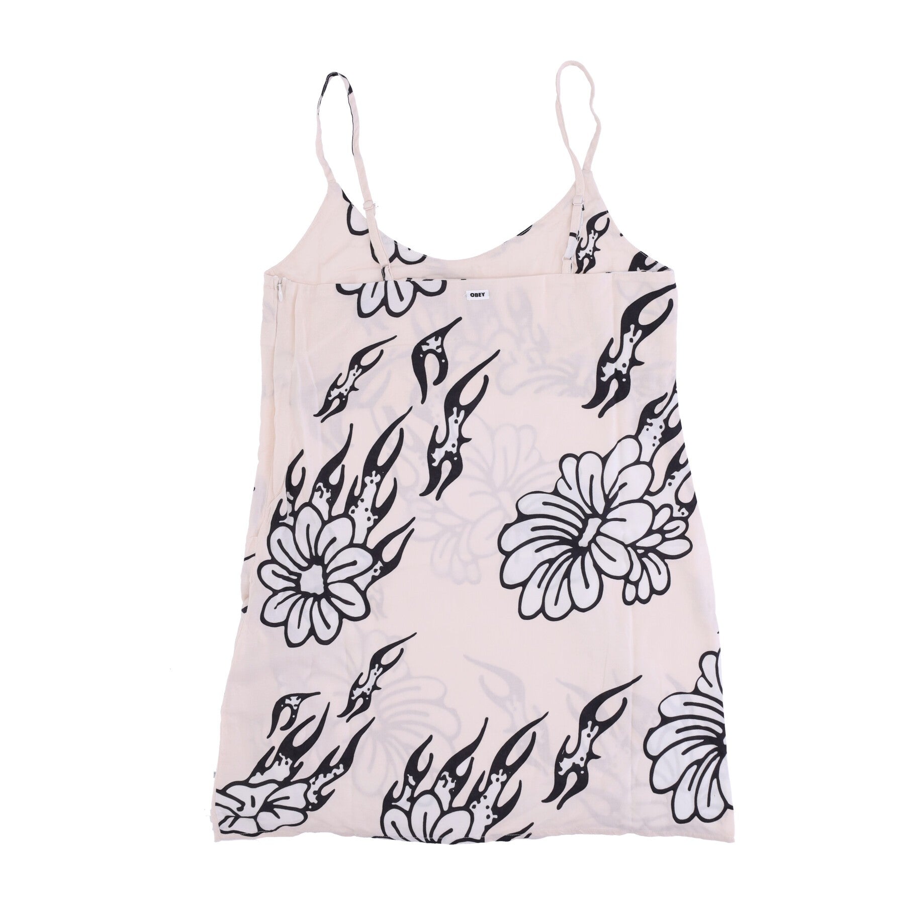 Obey, Vestito Donna Flamin ' Flower Dress, 