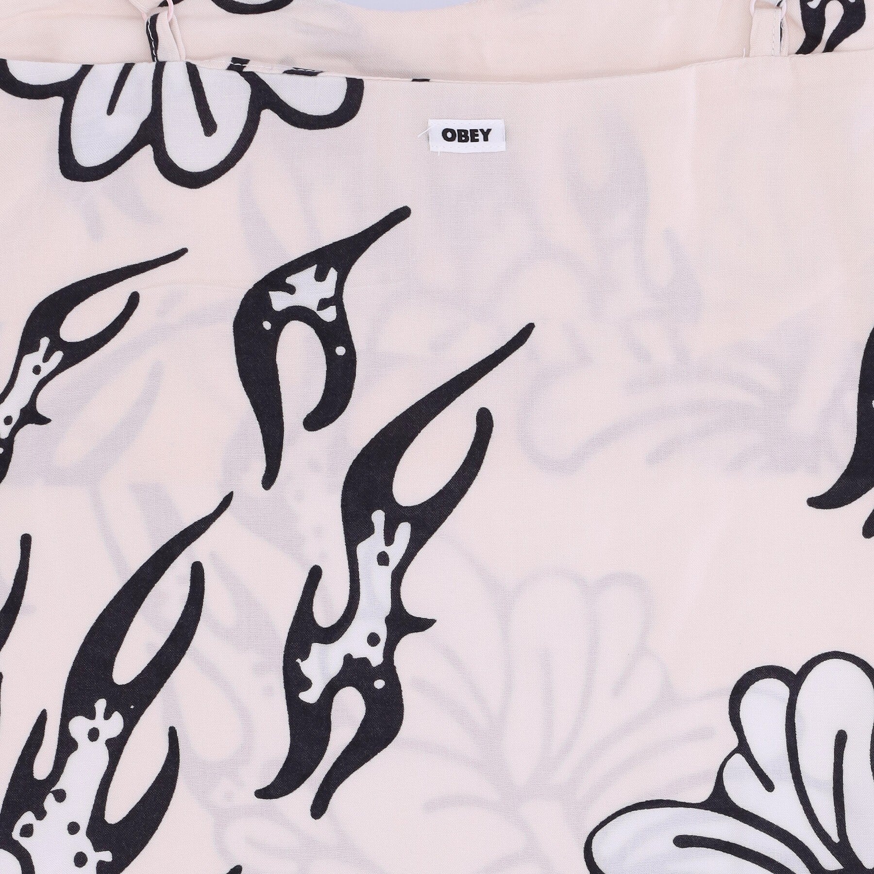Obey, Vestito Donna Flamin ' Flower Dress, 