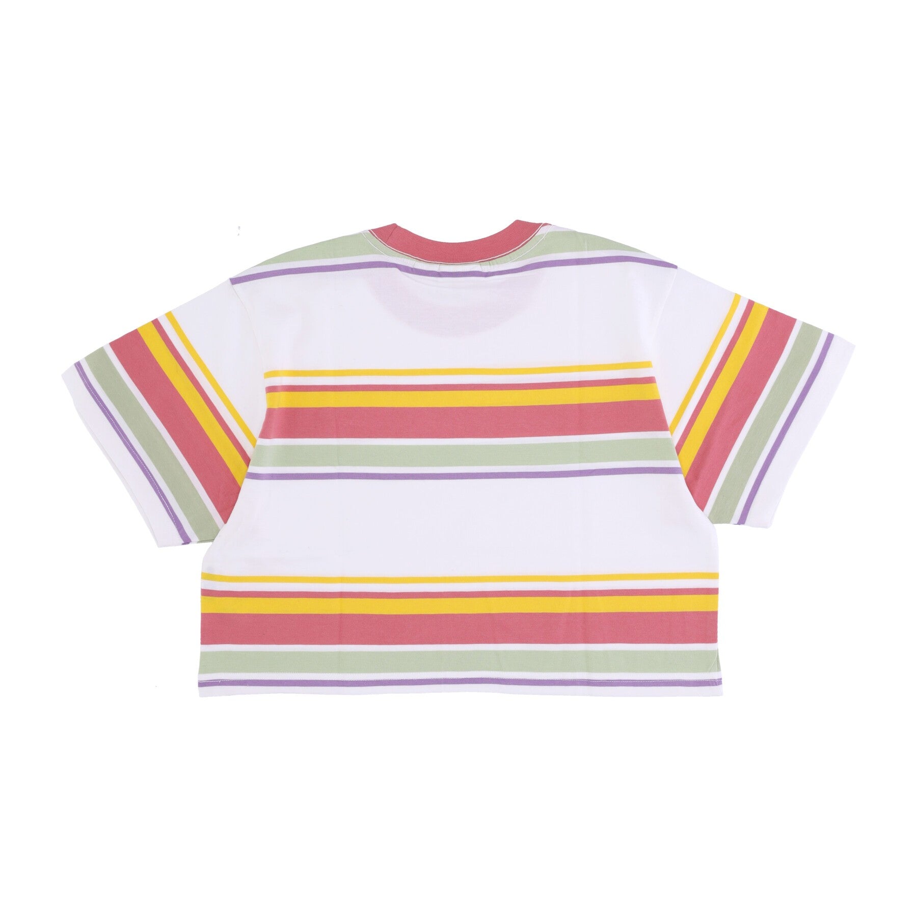 Obey, Maglietta Corta Donna June Stripes Cropped Tee, 