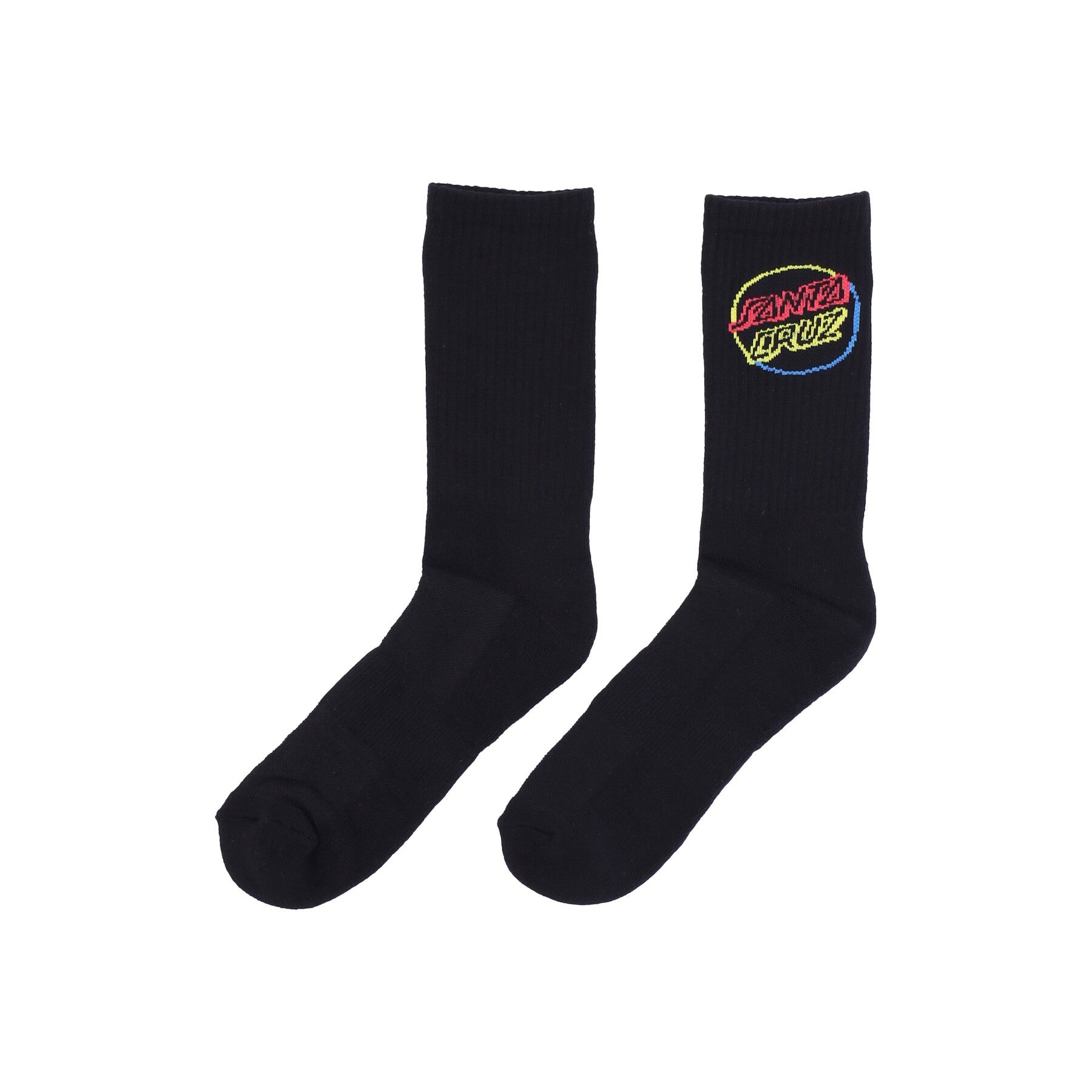 Santa Cruz, Calza Media Uomo Opus In Colour Socks, Black