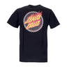 Santa Cruz, Maglietta Uomo Check Ringed Flamed Dot Tee, Black