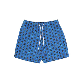 Santa Cruz, Costume Pantaloncino Uomo Sw Faces Swimshort, Vintage Royal