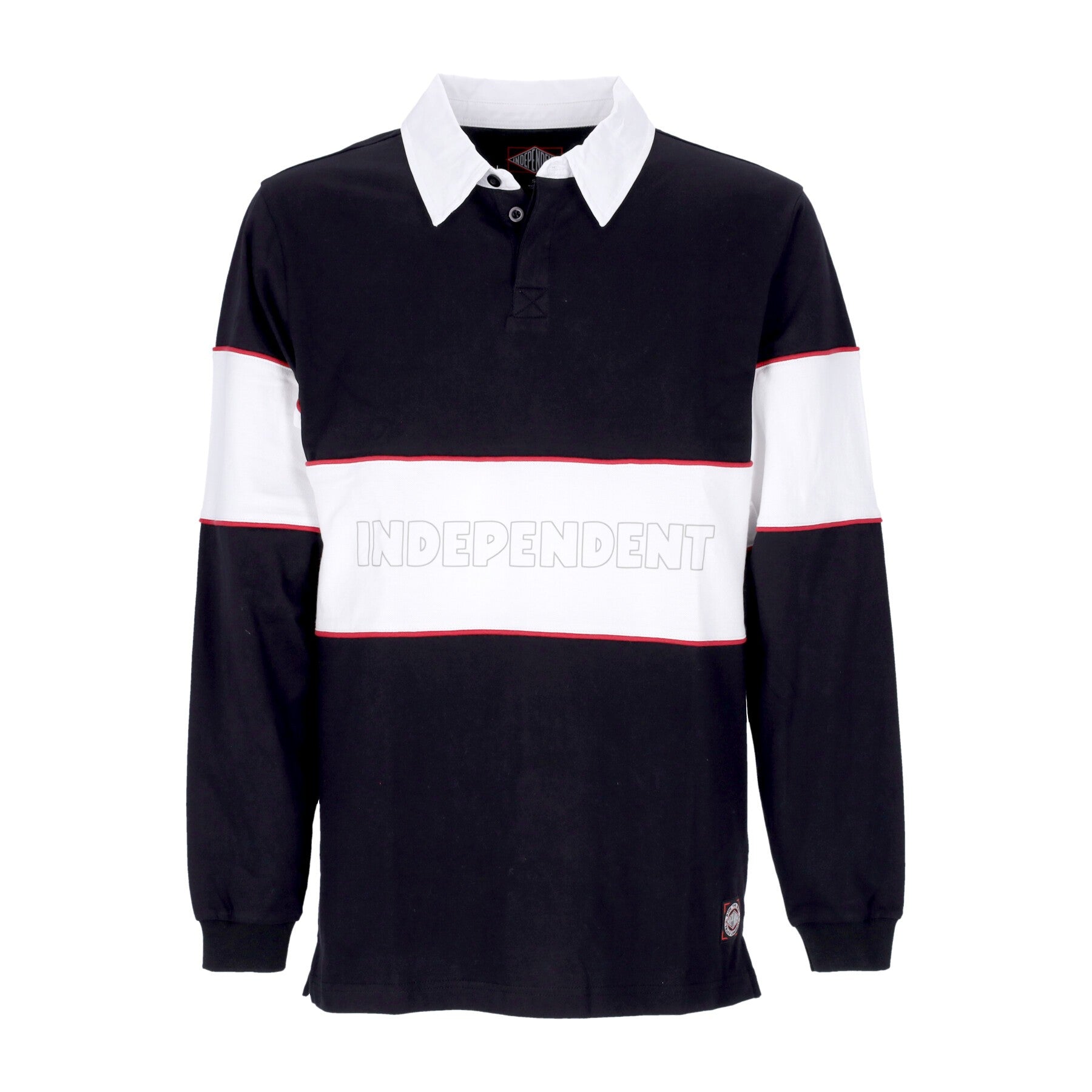 Polo Manica Lunga Uomo Itc Streak Rugby Top Black