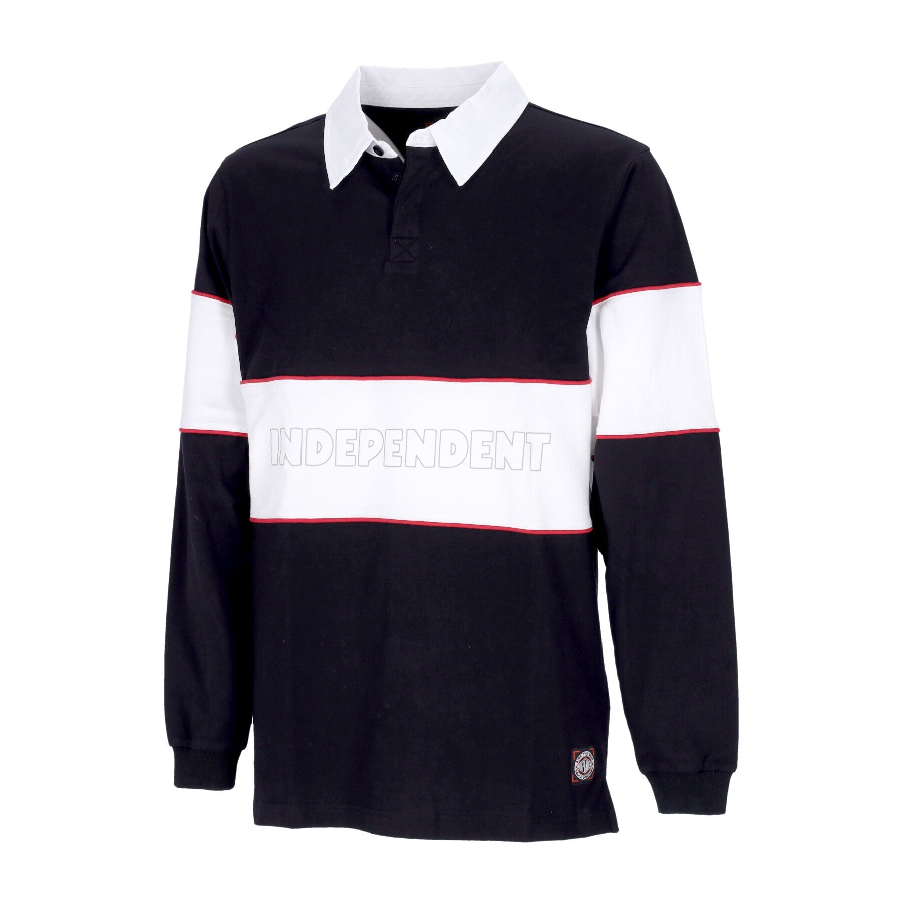 Polo Manica Lunga Uomo Itc Streak Rugby Top Black