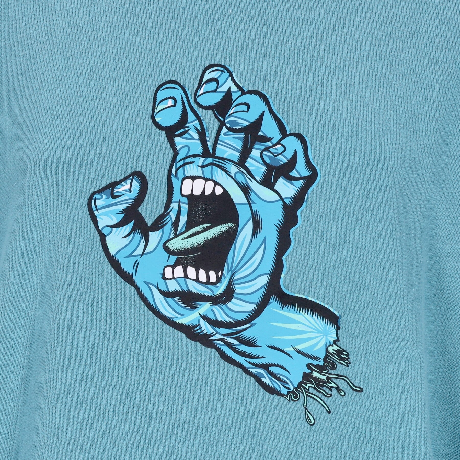 Santa Cruz, Felpa Leggera Girocollo Uomo Cabana Hand Crew, 