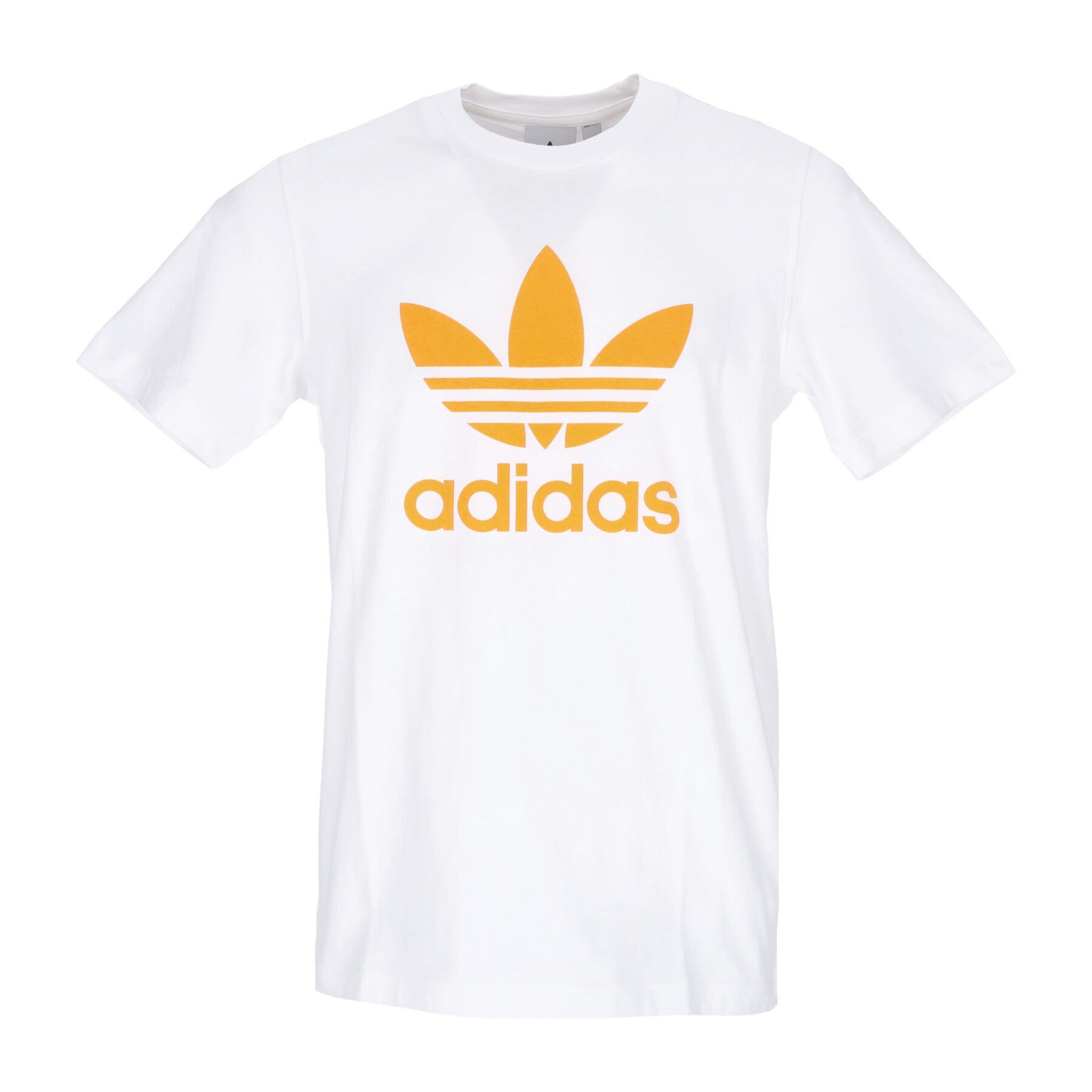 Adidas, Maglietta Uomo Trefoil Tee, White/bright Orange