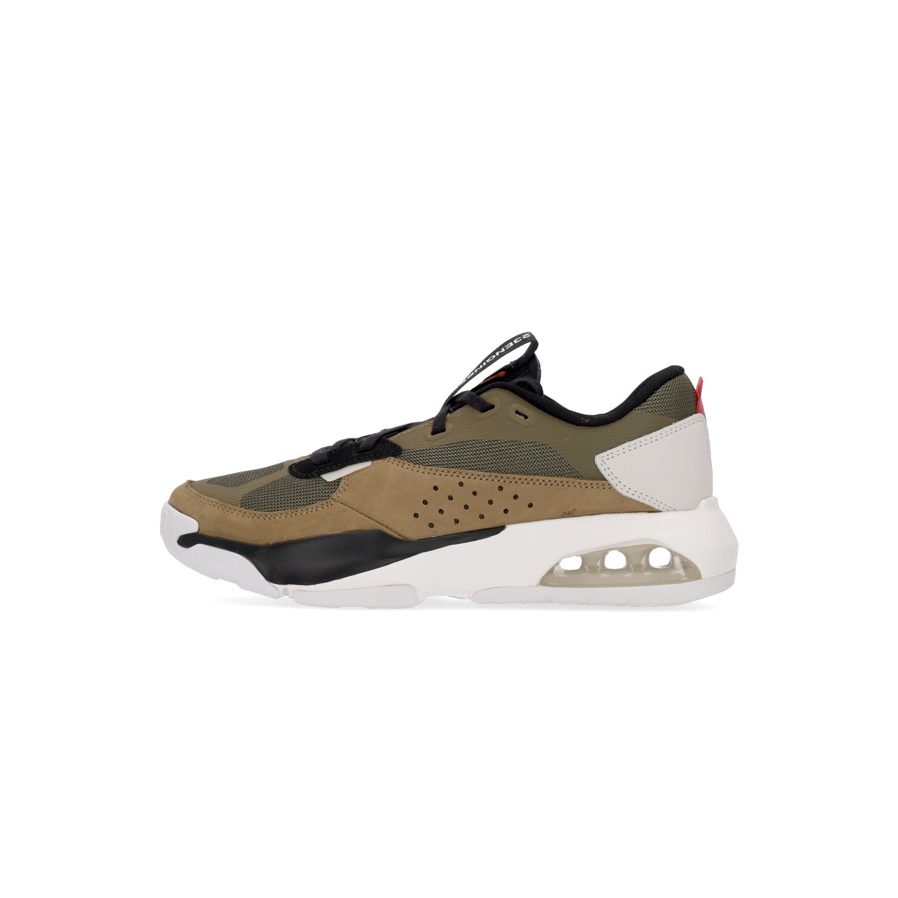Jordan, Scarpa Bassa Uomo Jordan Air 200e, Medium Olive/university Red/summit White