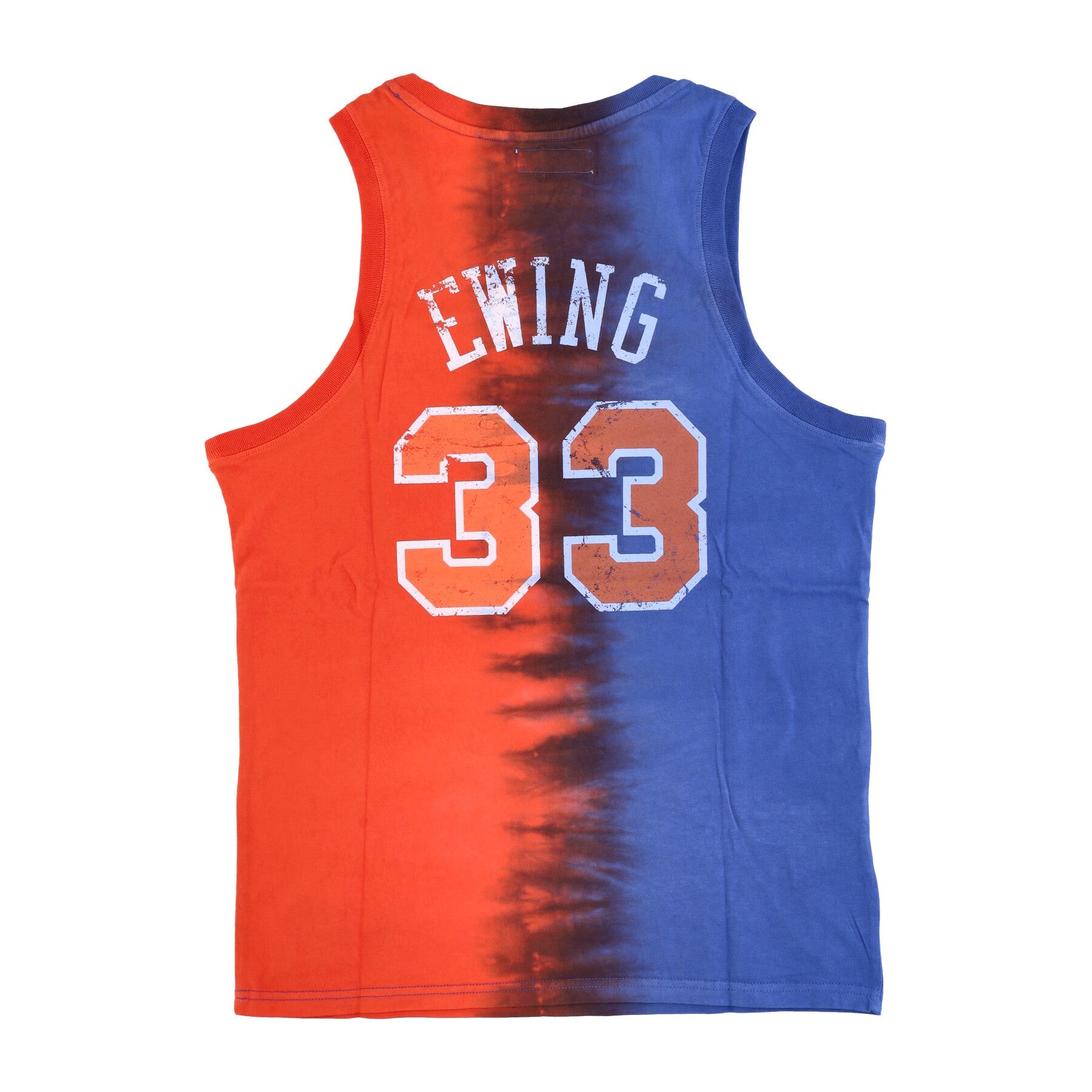 Mitchell & Ness, Canotta Uomo Nba Vertical Tie Dye Tank Hardwood Classics No 33 Patrick Ewing Neykni, Original Team Colors