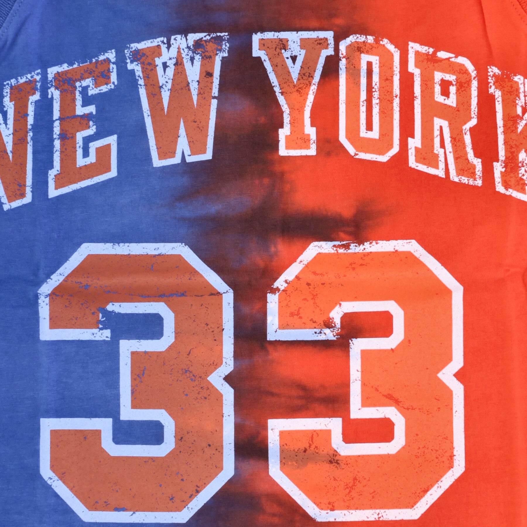 Mitchell & Ness, Canotta Uomo Nba Vertical Tie Dye Tank Hardwood Classics No 33 Patrick Ewing Neykni, 