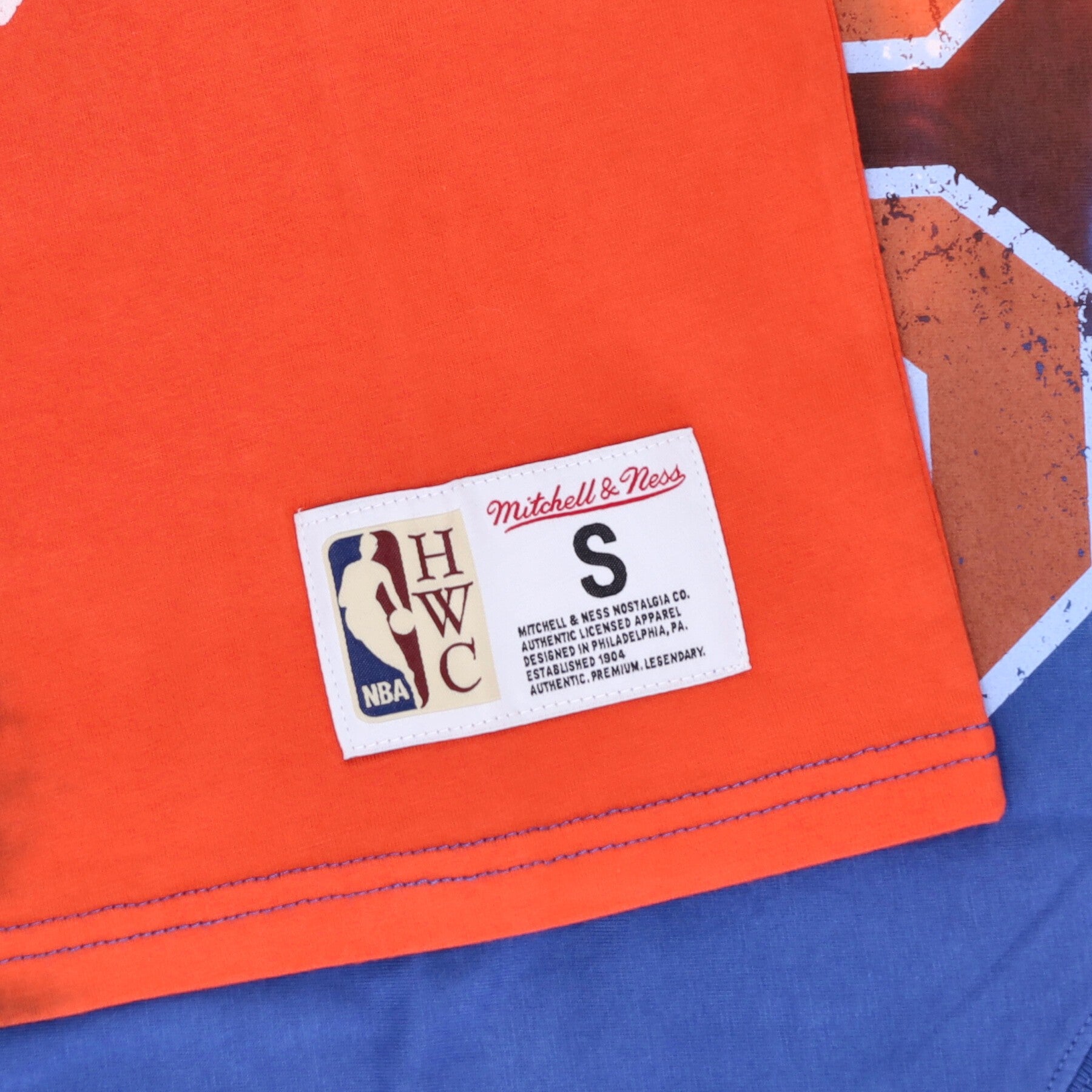 Mitchell & Ness, Canotta Uomo Nba Vertical Tie Dye Tank Hardwood Classics No 33 Patrick Ewing Neykni, 