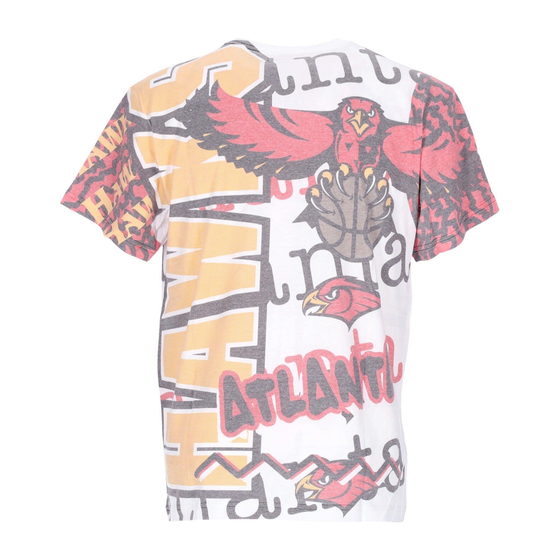 Mitchell & Ness, Maglietta Uomo Nba Jumbotron 2.0 Sublimated Tee Hardwood Classics Atlhaw, 