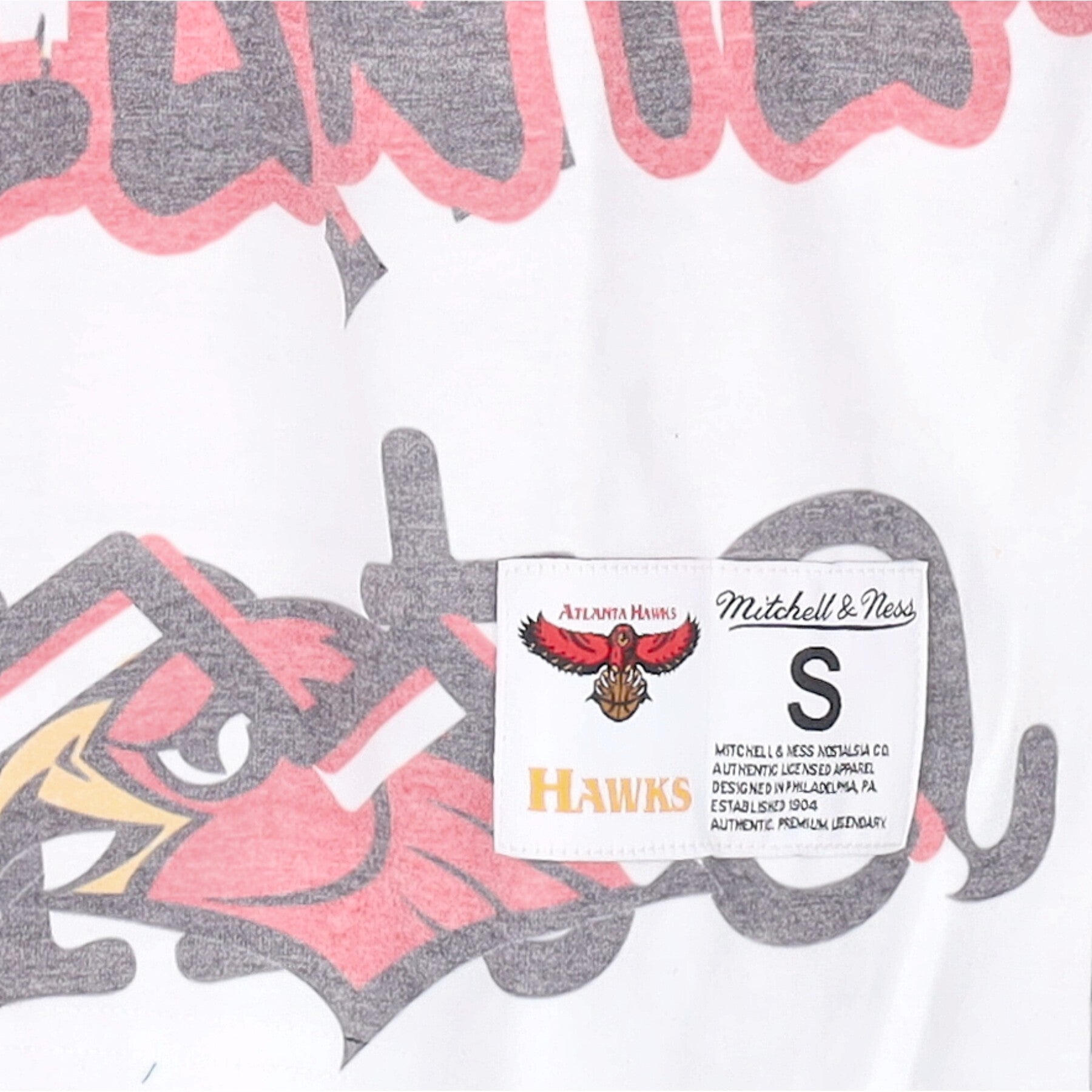 Mitchell & Ness, Maglietta Uomo Nba Jumbotron 2.0 Sublimated Tee Hardwood Classics Atlhaw, 