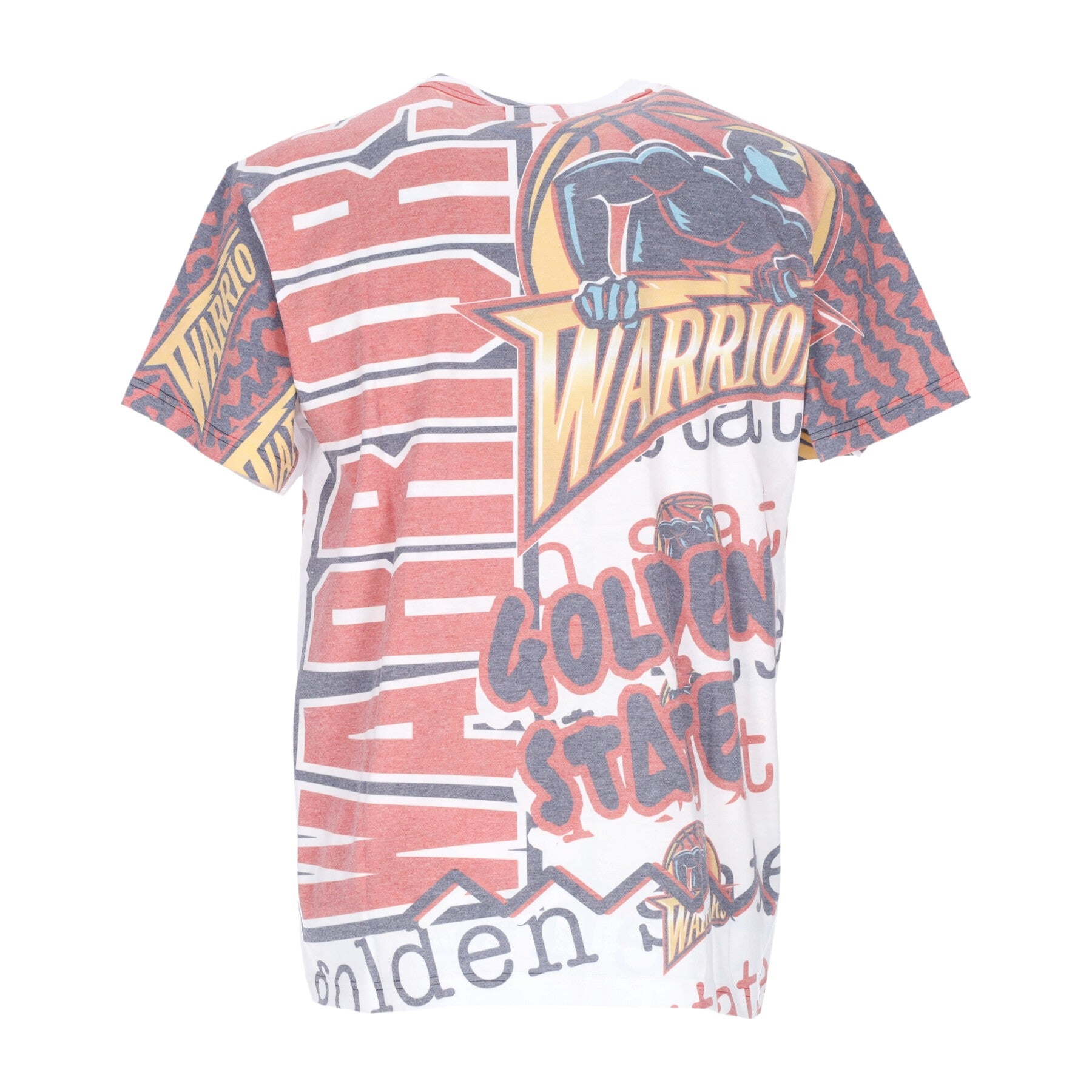 Mitchell & Ness, Maglietta Uomo Nba Jumbotron 2.0 Sublimated Tee Hardwood Classics Golwar, 