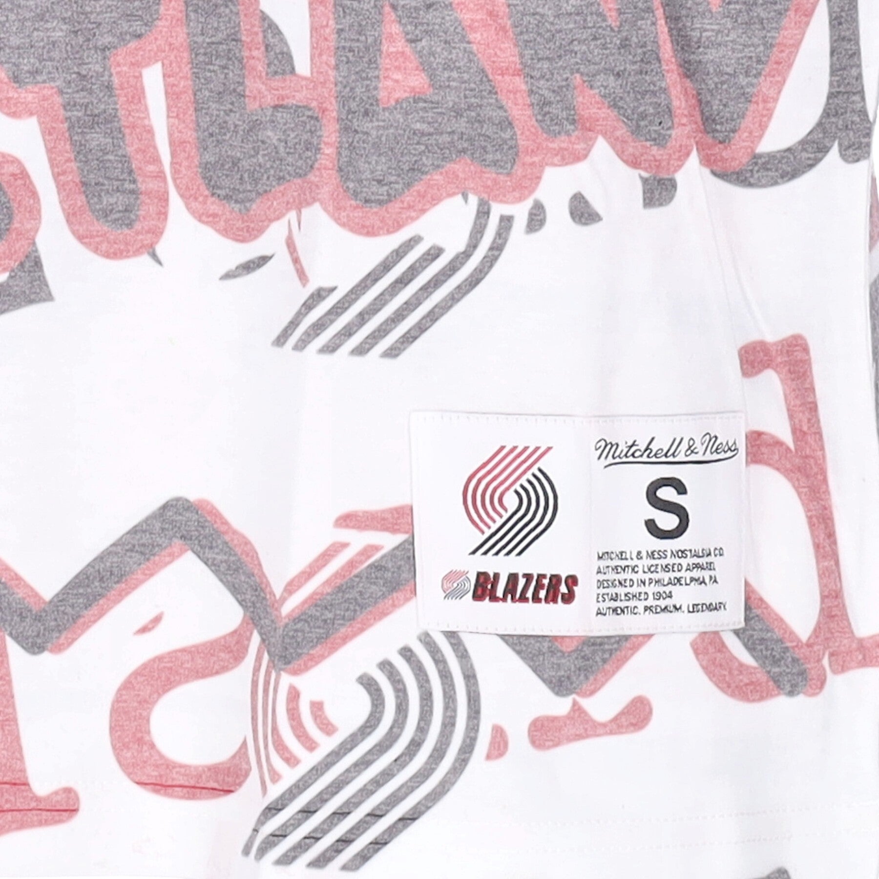 Mitchell & Ness, Maglietta Uomo Nba Jumbotron 2.0 Sublimated Tee Hardwood Classics Porbla, 