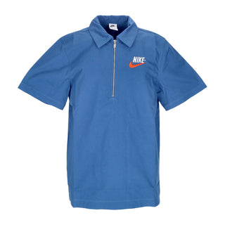 Nike, Polo Manica Corta Uomo Sportswear Trend Overshirt, Dk Marina Blue