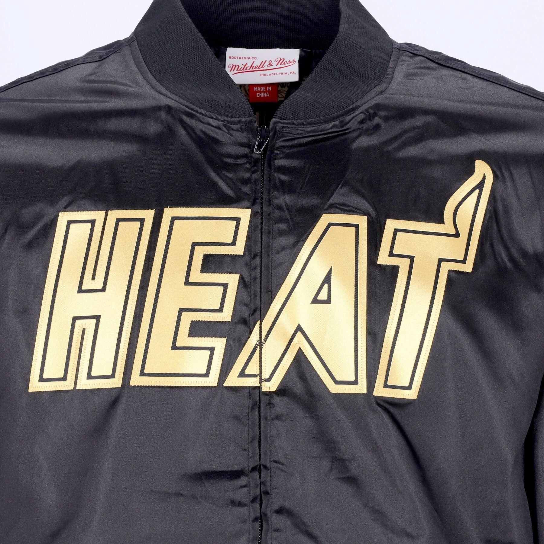 Mitchell & Ness, Giacchetta Uomo Nba Big Face 4.0 Satin Jacket Hardwood Classics Miahea, 