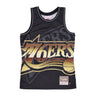 Mitchell & Ness, Canotta Tipo Basket Uomo Nba Big Face 4.0 Fashion Tank Hardwood Classics Phi76e, Black/original Team Colors
