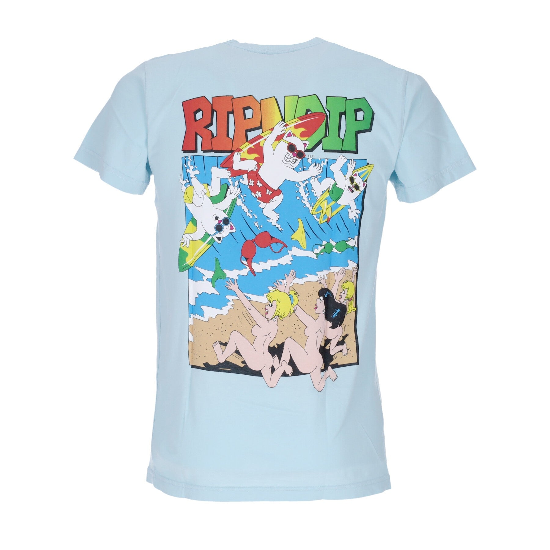 Ripndip, Maglietta Uomo Summer Break Tee, Baby Blue
