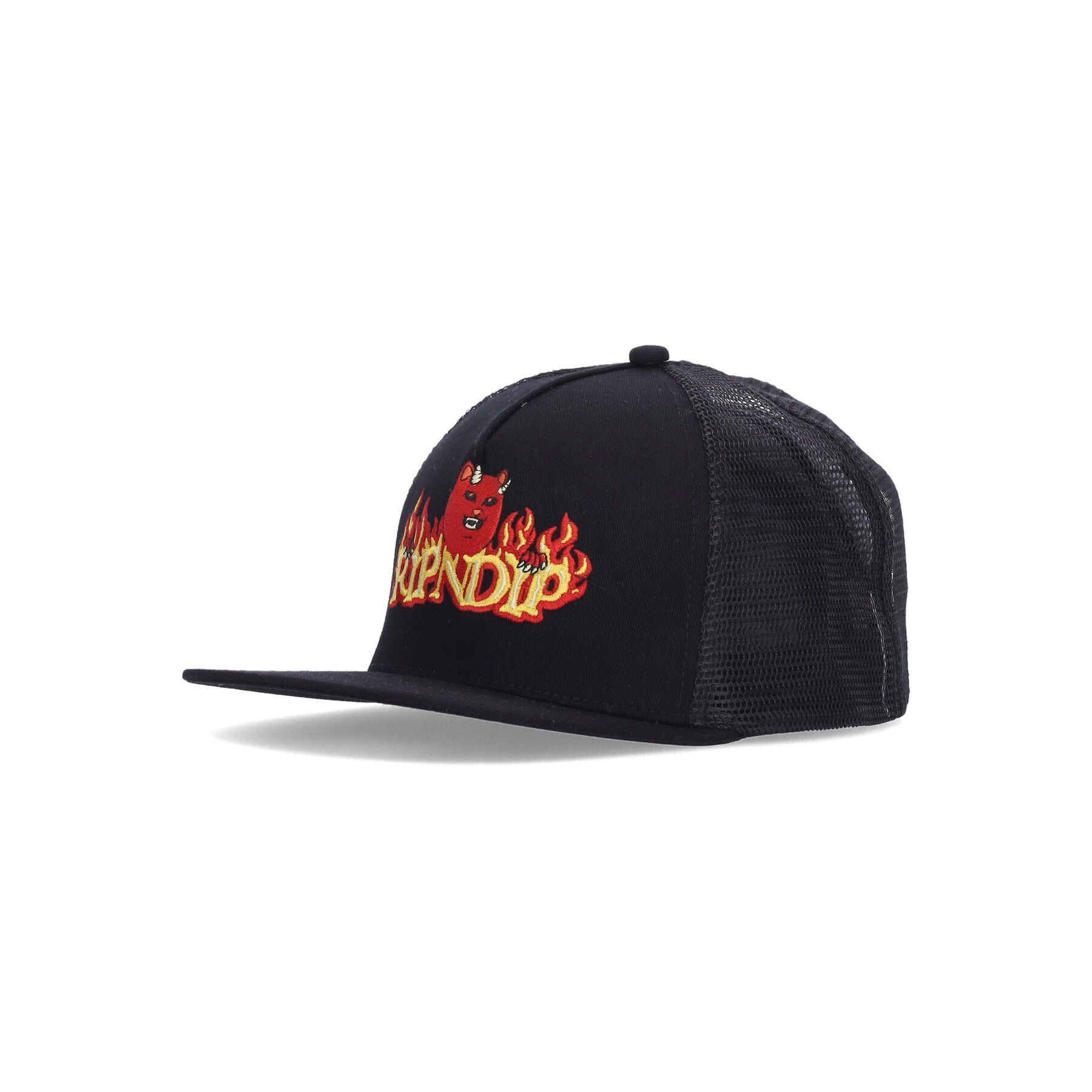 Ripndip, Cappellino Visiera Piatta Uomo Devils Work Trucker Hat, Black